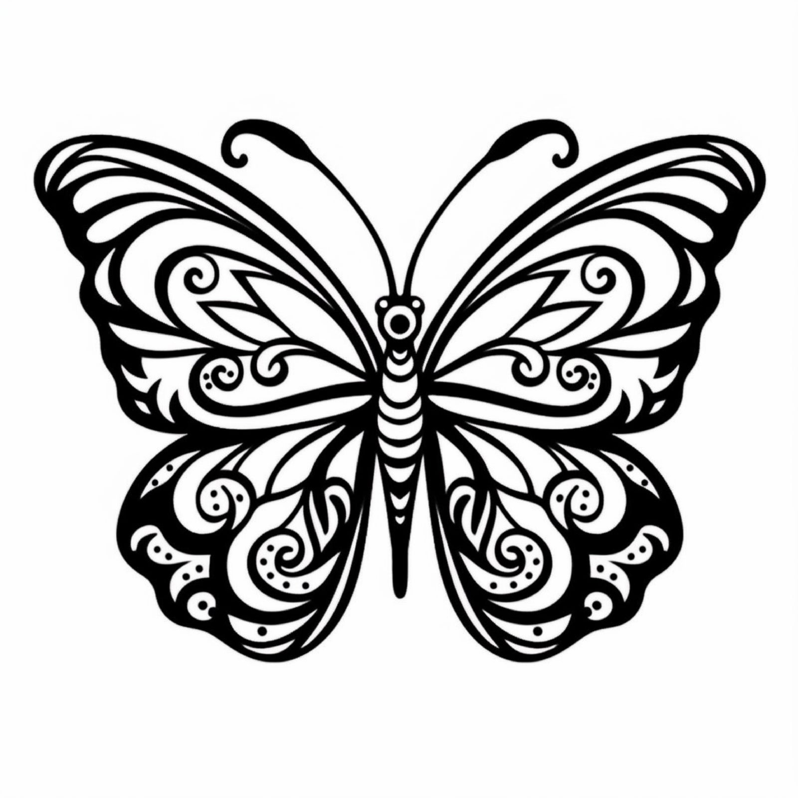 Elegant Butterfly SVG File