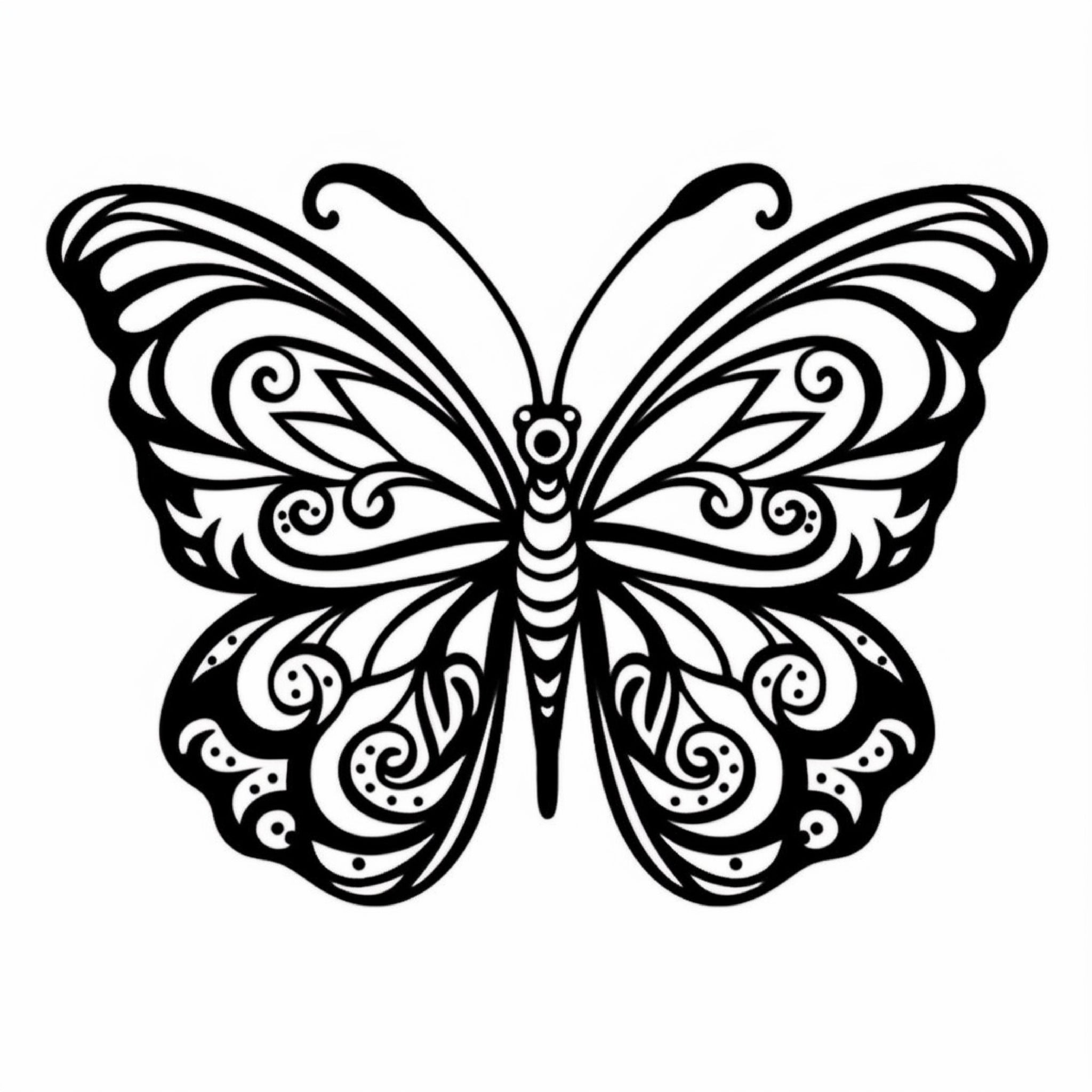 Elegant Butterfly SVG File