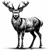 Majestic Deer Illustration