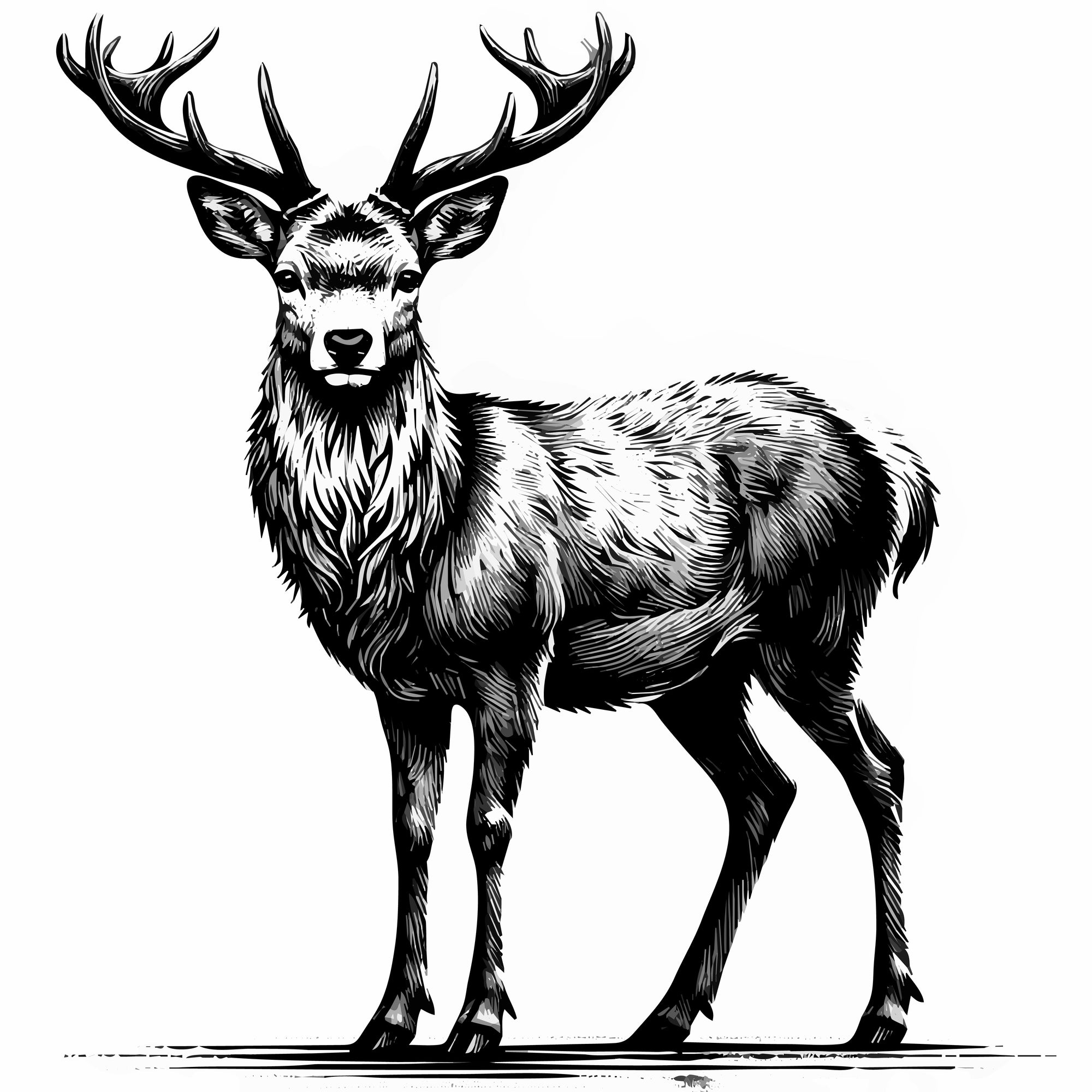 Majestic Deer Illustration