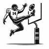 Football Player Goal Post SVG - Free Downloadable SVG File