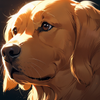 Beautiful Golden Retriever Clipart