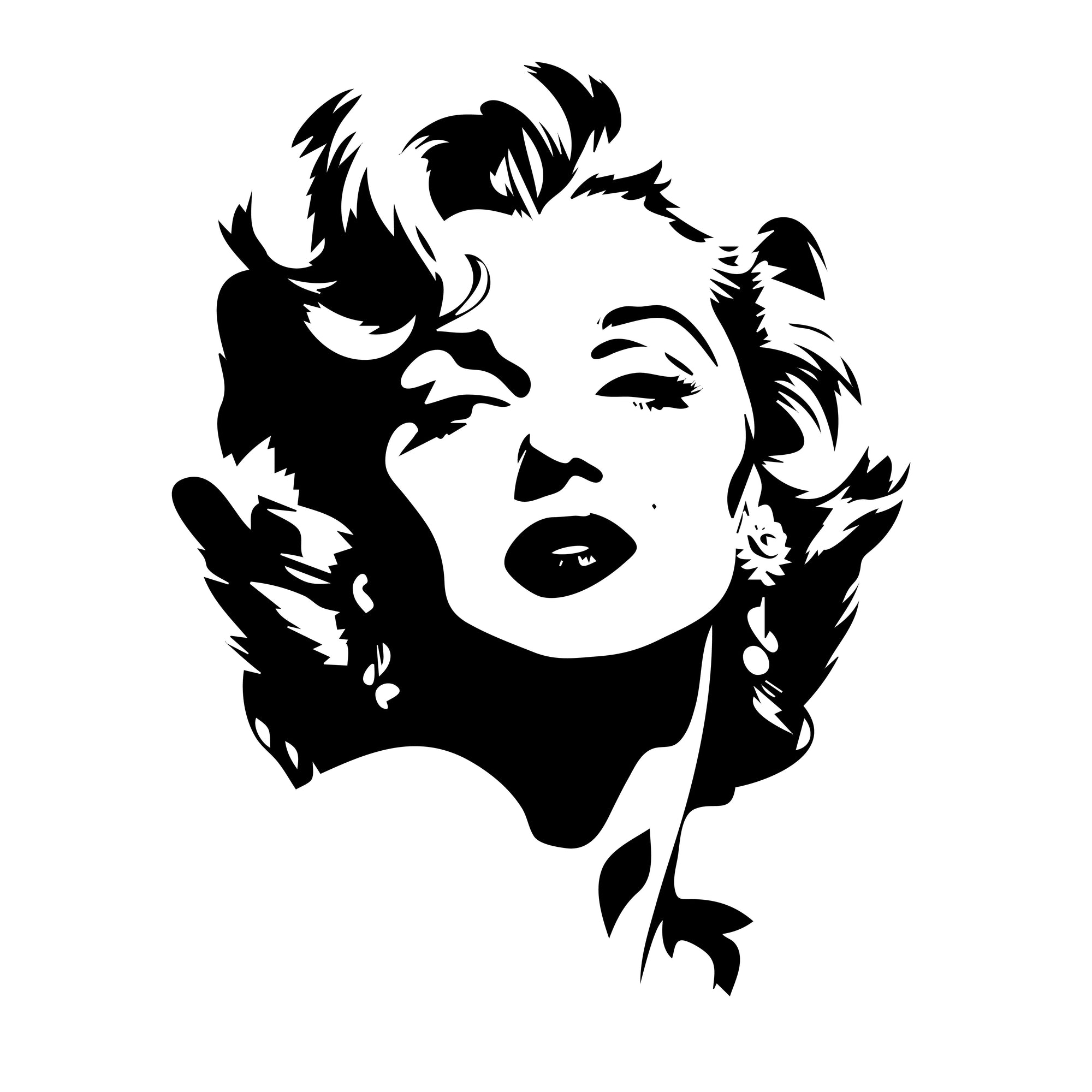 Iconic Marilyn Portrait SVG File