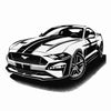 Mustang Car SVG File