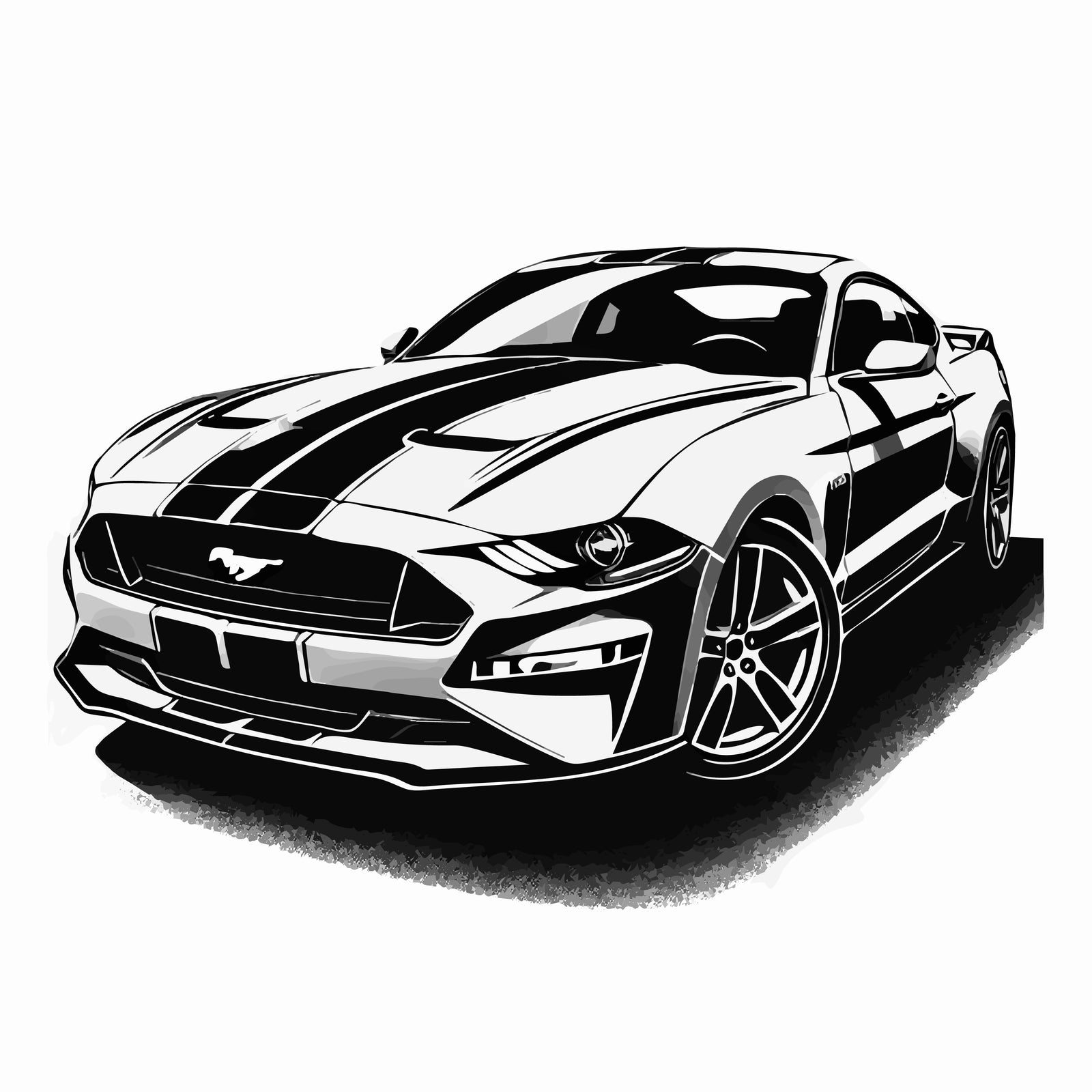 Mustang Car SVG File