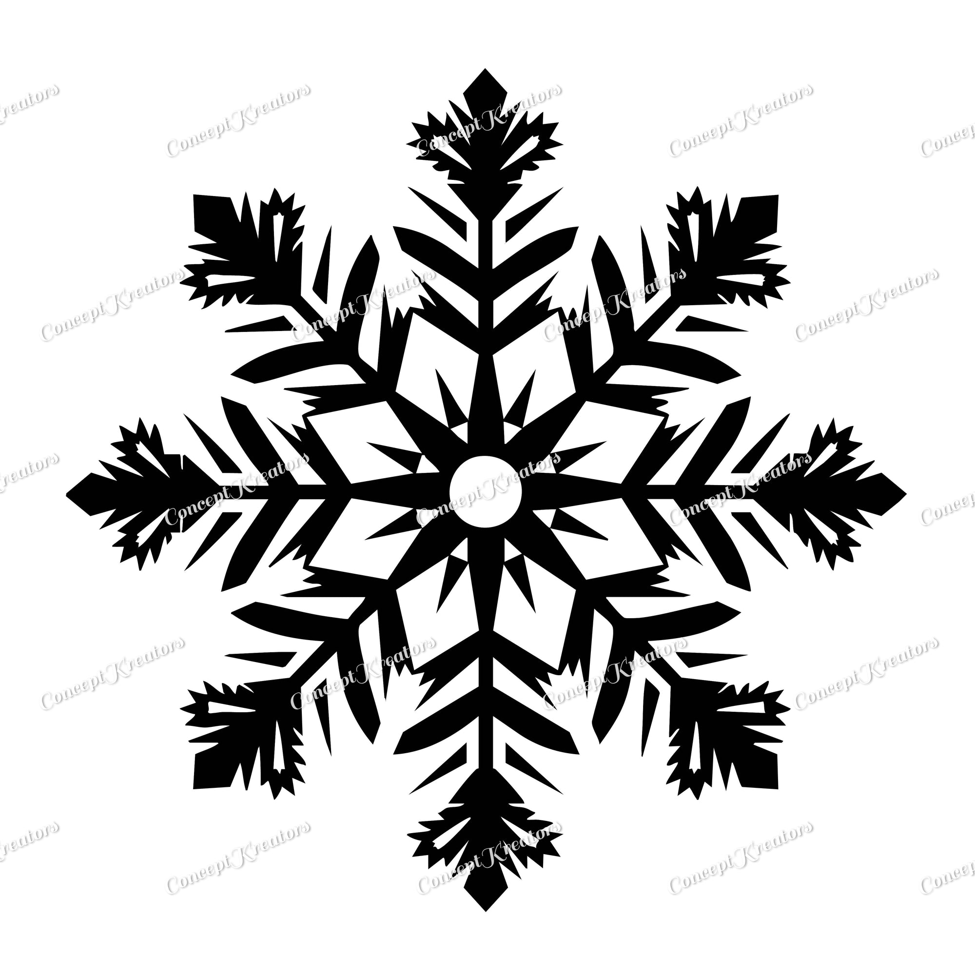 Free Snowflake Vector Art for Winter Decor & Crafting