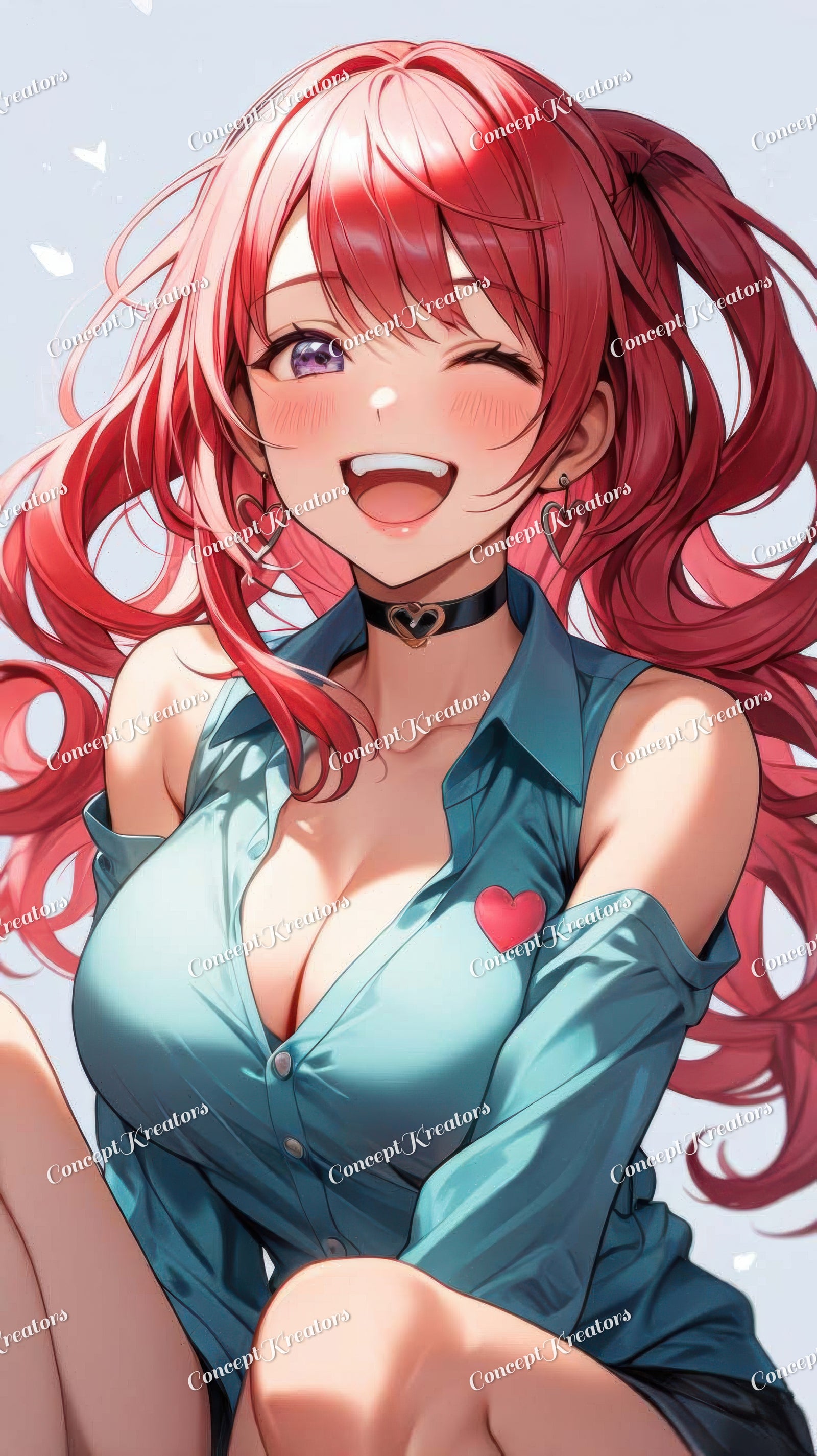 Charming Pink-Haired Anime Girl Wallpaper for Mobile