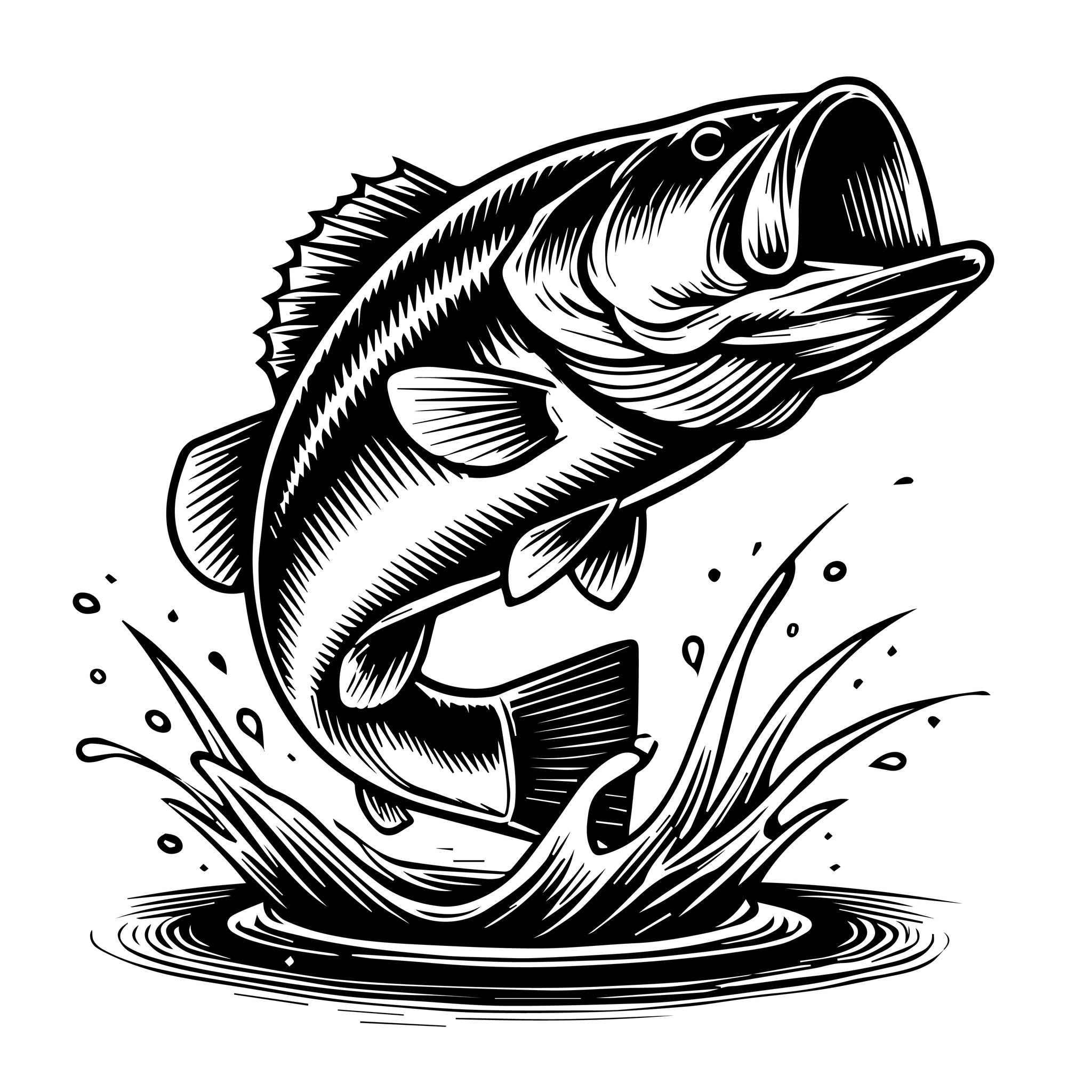 Largemouth Bass - Free Downloadable SVG File