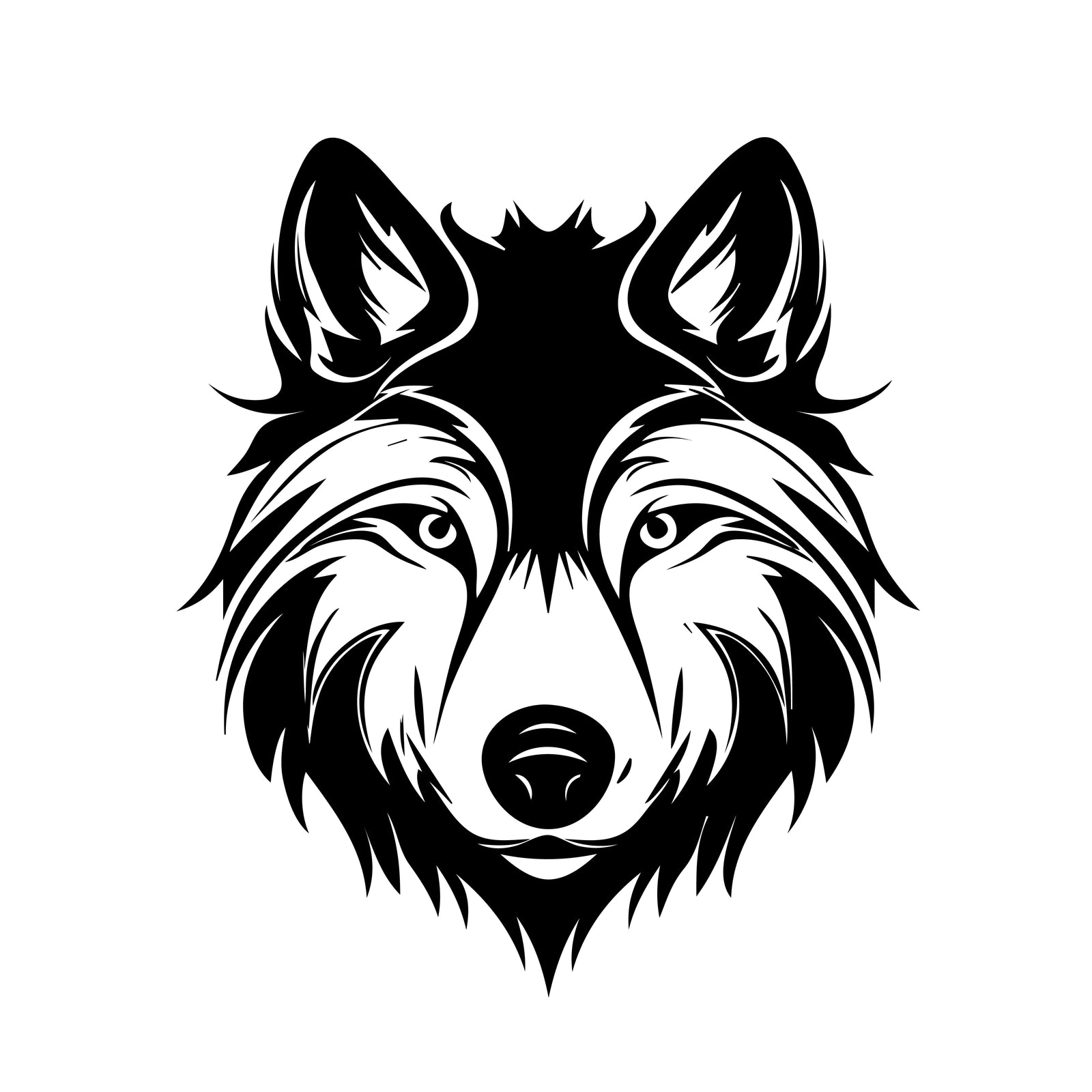 Iconic Wolf Portrait